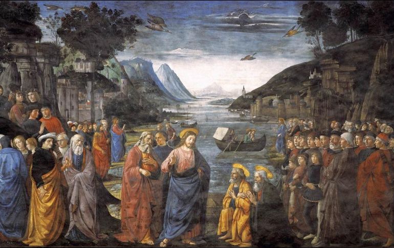 «Síganme y los haré pescadores de hombres». WIKIPEDIA/«La elección de los doce apóstoles», de Domenico Ghirlandaio