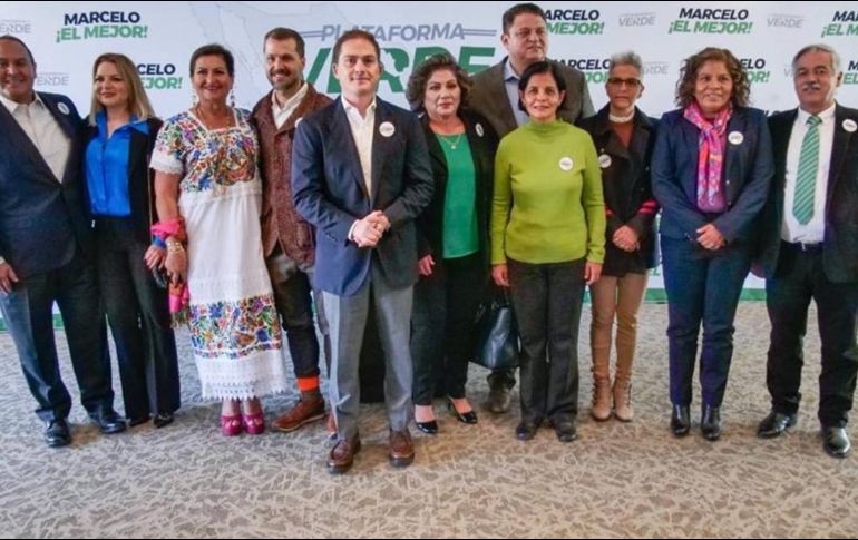 Diputados federales del PVEM apoyan a Marcelo Ebrard. SUN
