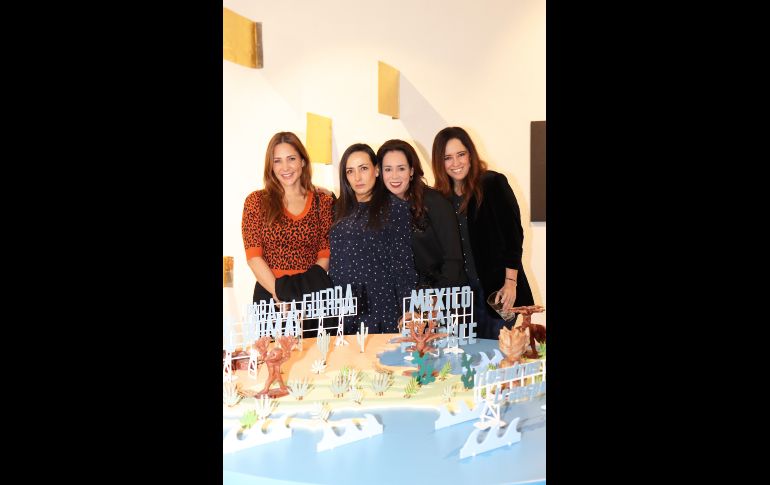 Maggie Jiménez, Isabel Mercado, Sandra López y Paulina Watanabe. GENTE BIEN JALISCO/Christian Pérez