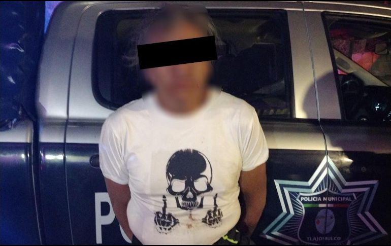 El detenido se identificó como Ismael “N”, de 53 años. ESPECIAL/Policía de Tlajomulco