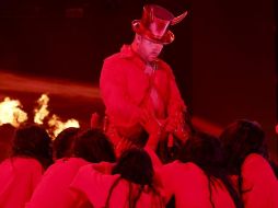 Sam Smith y su supuesto ritual diabólico en los Grammys 2023. AFP / E. McIntyre
