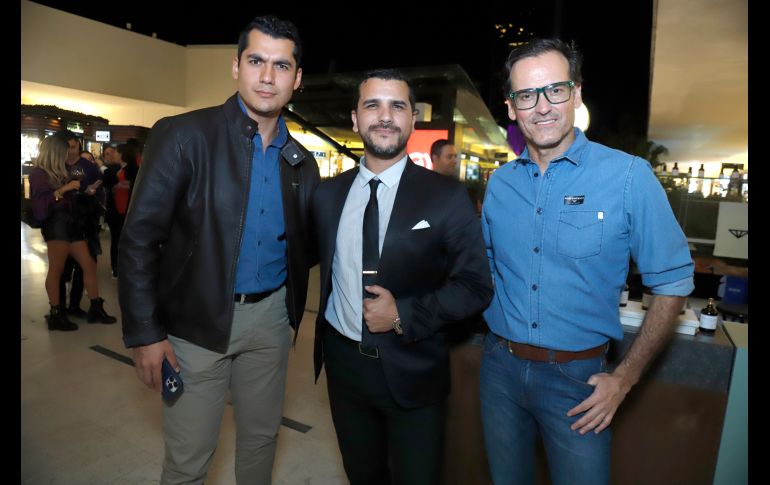 Sergio Sánchez, Erick Saracho y Óscar Naveja. GENTE BIEN JALISCO/Claudio Jimeno
