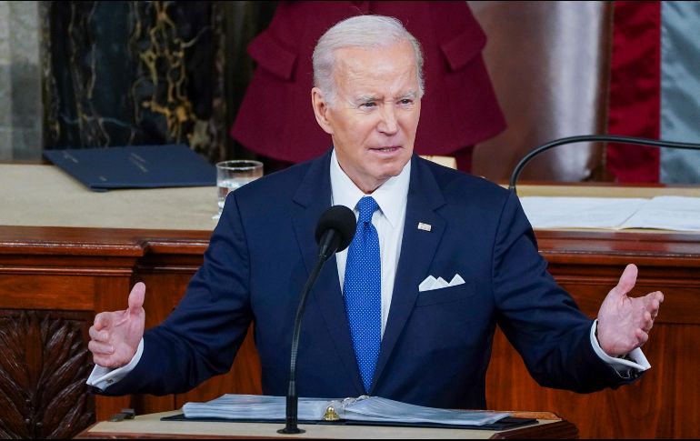Biden ha destacado en numerosas ocasiones la necesidad de que el Congreso, ahora con mayoría republicana en la Cámara de Representantes, siga aprobando los paquetes de ayuda a Ucrania. EFE / M. Reynolds