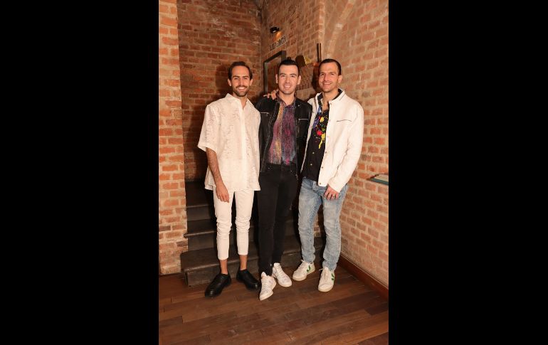 Andrés Ceballos, Fer Veloz y Adrián Murra. GENTE BIEN JALISCO/Christian Pérez
