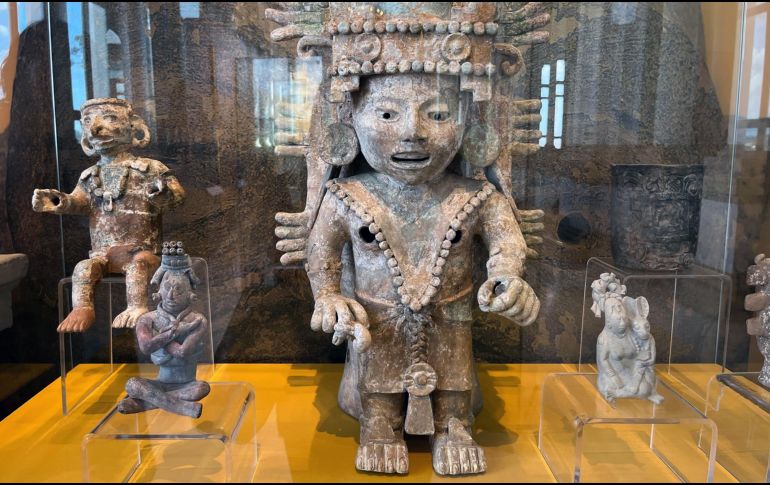 Exhiben nuevos hallazgos de deidades mayas en el Convento de San Miguel Arcángel. EFE/M. López