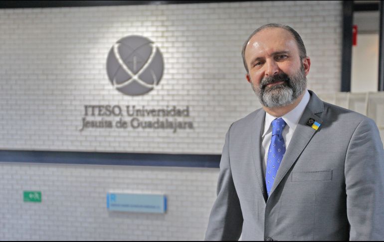 E rector el ITESO, Alexander Zatyrka, SJ, brindó un balace de su primer año de gestión. EL INFORMADOR/ ALONSO CAMACHO
