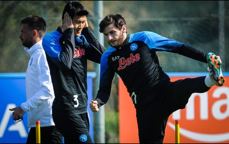 El georgiano Khvicha Kvaratskhelia ha sido el jugador sensación del Napoli esta temporada. EFE/C. Abbate