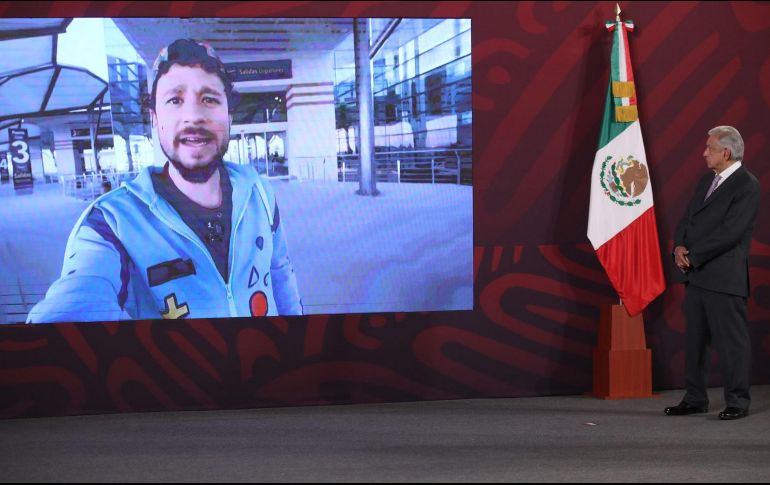 Vilchis reprodujo el video que Luisito Comunica compartió en sus redes sociales. SUN/G. Espinosa