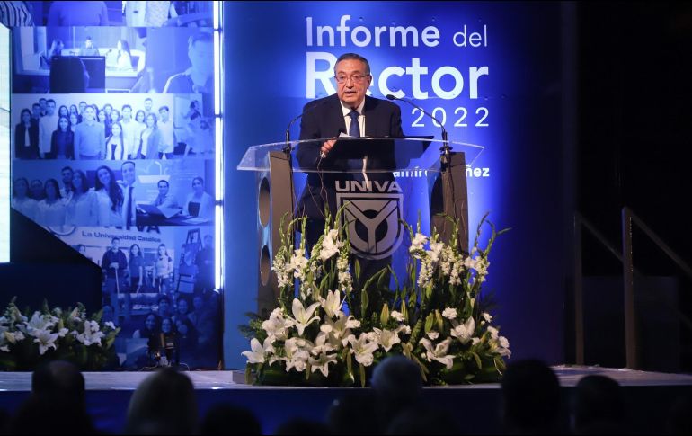 El rector recordó que el sistema UNIVA cuenta ya con campus físicos en diez ciudades de la República Mexicana y un campus Online. EL INFORMADOR / C. Zepeda
