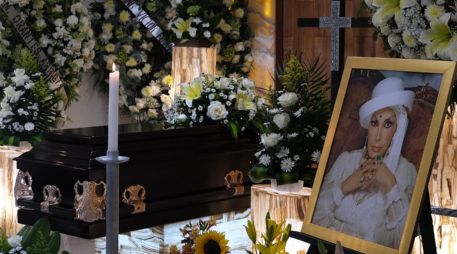 Irma Serrano, mejor conocida como “La Tigresa”, fue velada en una funeraria de Tuxtla Gutiérrez, Chiapas. EFE