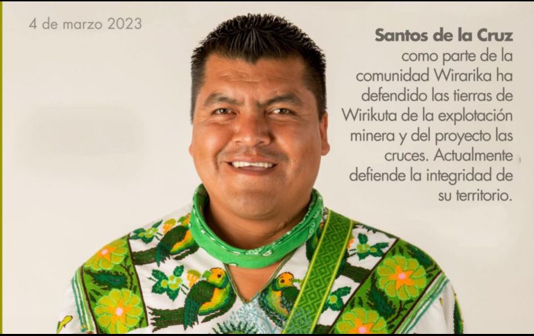 Santos de la Cruz Carrillo es abogado egresado del ITESO. Colaboró en defensas como la del sitio sagrado de Wirikuta en el desierto de San Luis Potosí. TWITTER/agdelcastillo