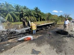 El accidente se registró en la carretera Palenque-Playas de Catazajá. SUN