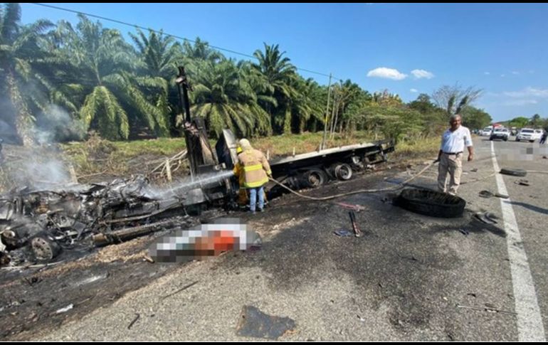 El accidente se registró en la carretera Palenque-Playas de Catazajá. SUN