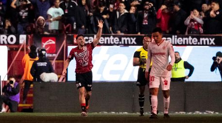 Lucas Cavallini celebra el gol que igualó el encuentro. IMAGO7/A. Gutiérrez