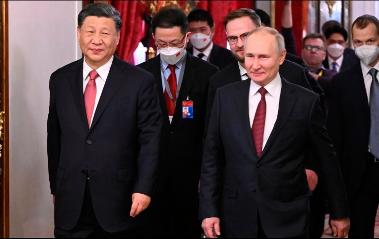 El mandatario chino abandonó esta mañana Moscú tras una visita de Estado de tres días durante la que celebró dos encuentros con Vladimir Putin. EL INFORMADOR/ Archivo