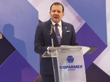 Ayer se llevó a cabo en Expo Guadalajara la toma de protesta de Raúl Flores Hernández como presidente de la Coparmex Jalisco. EL INFORMADOR/ C. Zepeda