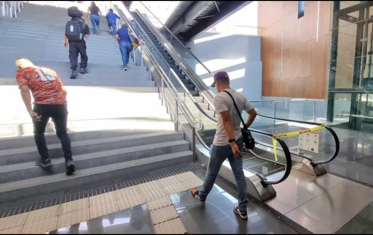 De acuerdo con el último reporte producido en marzo de este año, en toda la L3 sólo se encuentran en funcionamiento 114 escaleras eléctricas de 139 y 64 elevadores de los 72 disponibles. EL INFORMADOR / A. Camacho