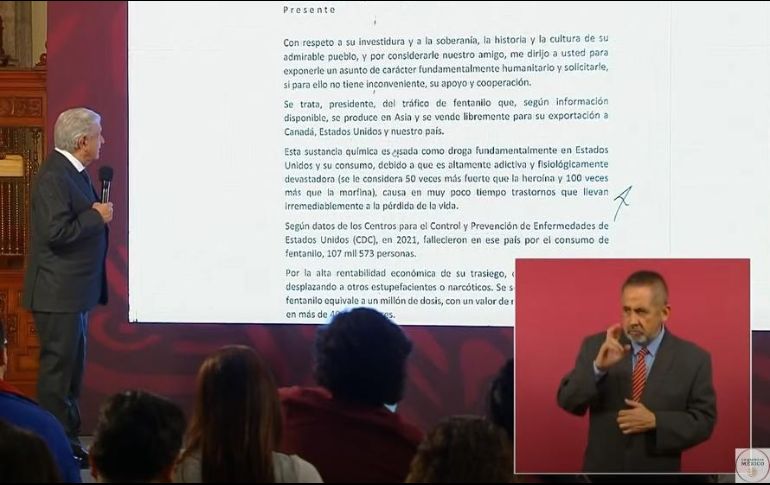 López Obrador, quien tachó las declaraciones de Graham y de otros republicanos de propaganda, negó que en el país se produzca fentanilo. ESPECIAL/CAPTURA DE VIDEO