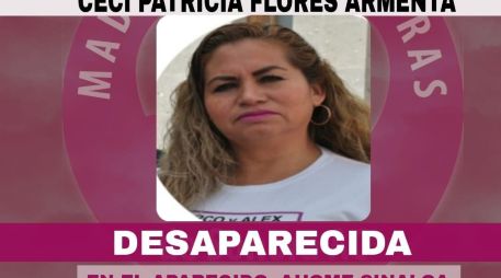 Ceci Patricia Flores fue localizada a salvo. ESPECIAL