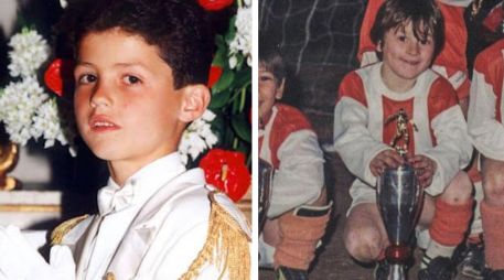 Cristiano Ronaldo y Lionel Messi de pequeños. ESPECIAL: Hola.com y @Lm10Messista