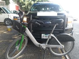 La bicicleta tenía reporte de robo del día de ayer. ESPECIAL/ Policía de Guadalajara 