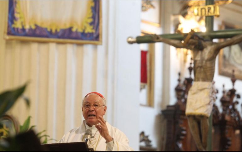 El Cardenal rezó por los desaparecidos de Jalisco, un tema no resuelto. EL INFORMADOR/ A. Camacho 