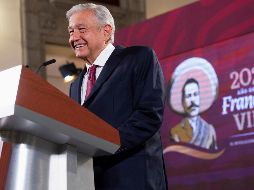 López Obrador pidió al titular de la UIF, Pablo Gómez Álvarez, que el próximo lunes dé un informe sobre el caso de García Luna y los contratos. EFE/Presidencia de México