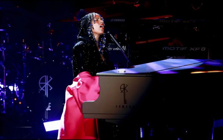 Alicia Keys durante su concierto en Guadalajara. EL INFORMADOR/ C. Zepeda