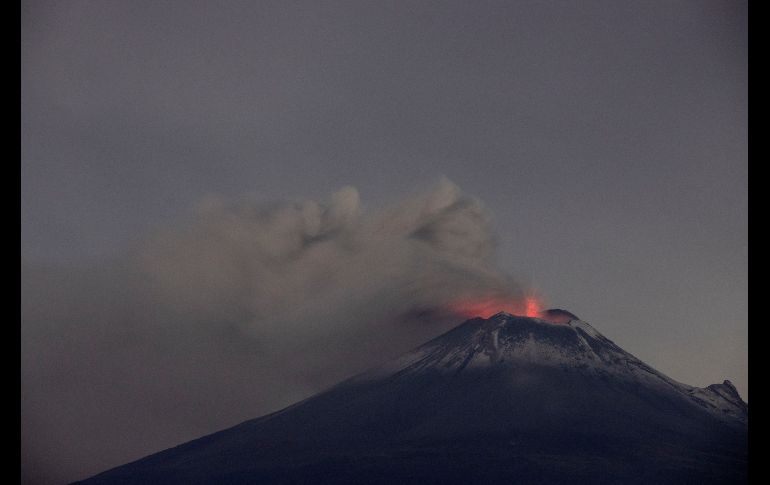 El Popocatépetl presenta algunos episodios mayores con duraciones variables que oscilan de una a dos horas. EFE/ARCHIVO