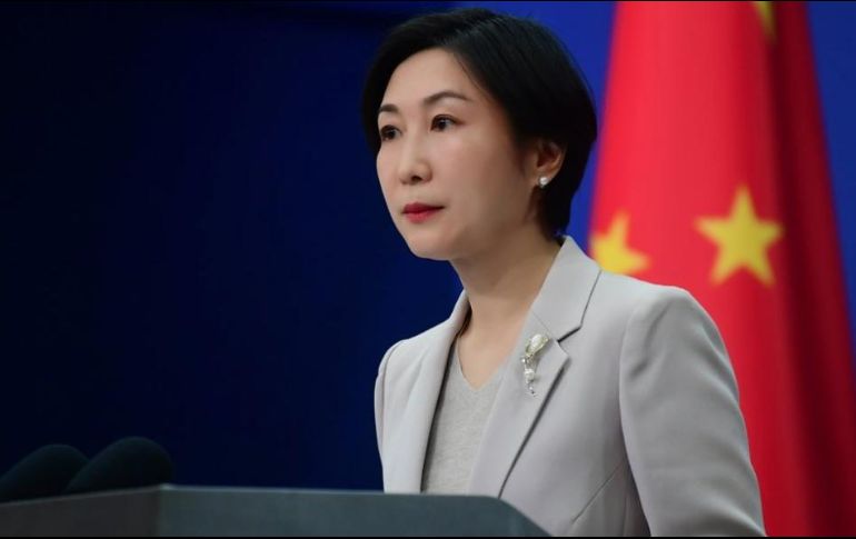 Mao Ning, portavoz del Ministerio de Relaciones Exteriores. AFP