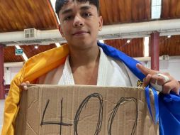 David Haro alcanzó esta histórica marca en la actividad del judo. ESPECIAL/Code Jalisco