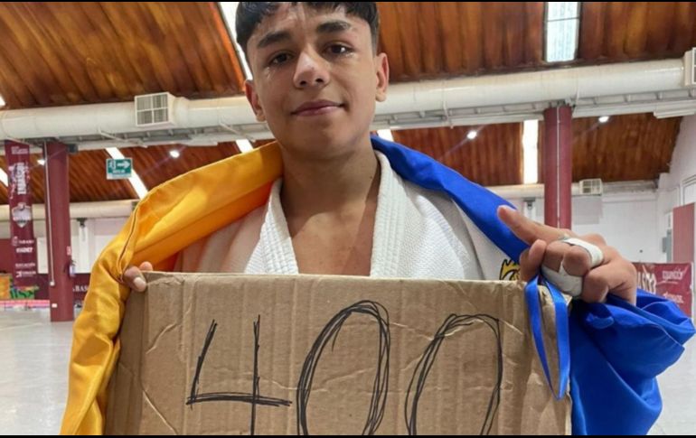 David Haro alcanzó esta histórica marca en la actividad del judo. ESPECIAL/Code Jalisco