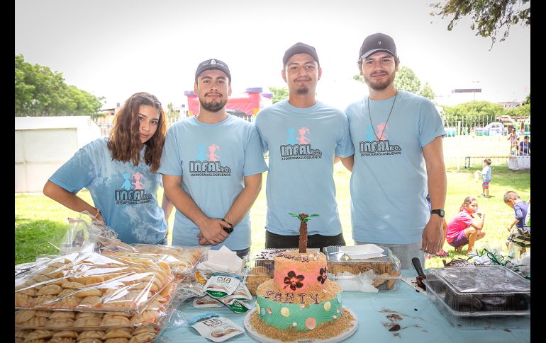 Naomi Ramos, Carlos Alberto Hernández, Alejandro Hernández y Andy Galindo. GENTE BIEN JALISCO/ Jorge Soltero