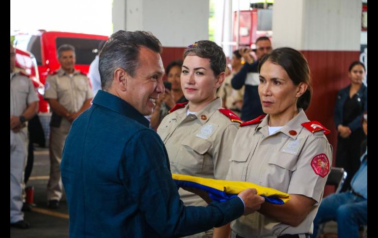 Durante el acto protocolario de abanderamiento también se llevó a cabo la ceremonia de ascensos de 20 oficiales: un comandante, seis primeros oficiales y 13 segundos oficiales. EL INFORMADOR / A. Navarro
