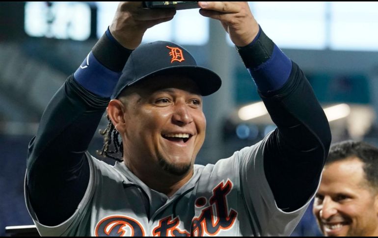 Cabrera fue homenajeado antes del juego. AP/M. Lavandier