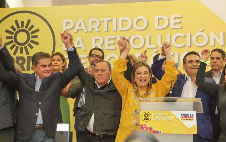 Xóchitl Gálvez agradeció a los líderes partidistas por confiar en su proyecto de nación. TWITTER / @XochitlGalvez