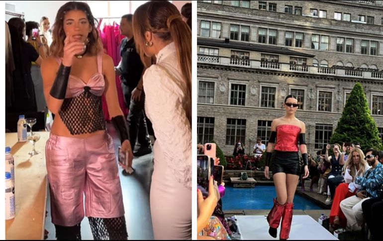 Mar de Regil en un evento de moda en Nueva York. ESPECIAL / Instagram @marderegil