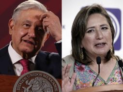 López Obrador y Xóchitl Gálvez. El Mandatario señaló que él cree más en el amor al prójimo, por lo que exhortó a buscar la conciliación. ESPECIAL / SUN