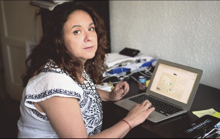 La periodista presenta una obra sobre lo que llama el “crimen autorizado en Tamaulipas”. AFP