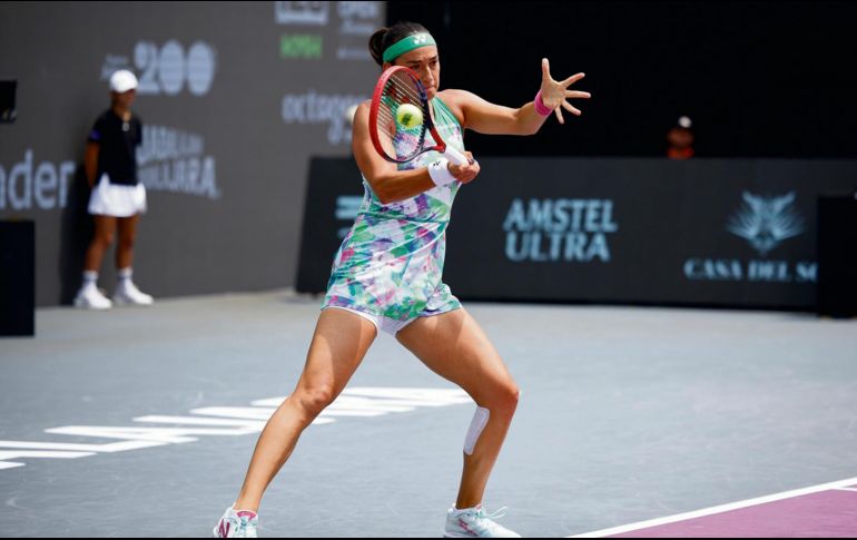 Caroline García tuvo que luchar por más de dos horas para poder avanzar a la siguiente fase del torneo. ESPECIAL/GDL Open