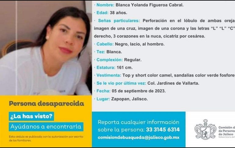 Luis Joaquín Méndez, fiscal de Jalisco, consideró que hay posibilidad de que esté involucrado el crimen organizado en la desaparición de la mujer, por ello, pedirán a su homóloga federal investigar el hecho. CORTESÍA