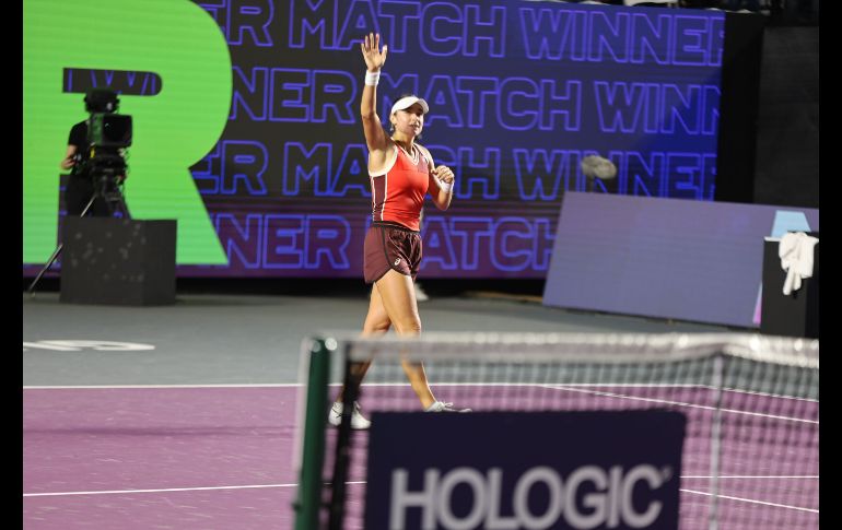 La rankeada 111 del mundo, venció con parciales de 3-6, 7-6 y 6-3 a Trevisan con una demostración de temple que le permitió venir de atrás. EL INFORMADOR / A. Navarro