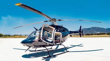 El helicóptero te puede llevar a otra ciudad o hacer un circuito en las cercanías de la Zona Metropolitana de Guadalajara.