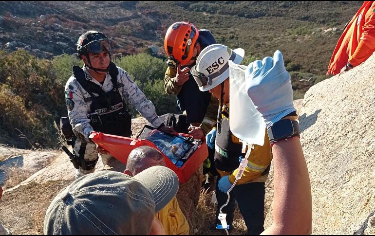 En el estado de Baja California, las autoridades migratorias prestaron asistencia a 11 mexicanos que intentaban llegar a Estados Unidos, además de rescatar al herido y localizar a los fallecidos. EFE / INM