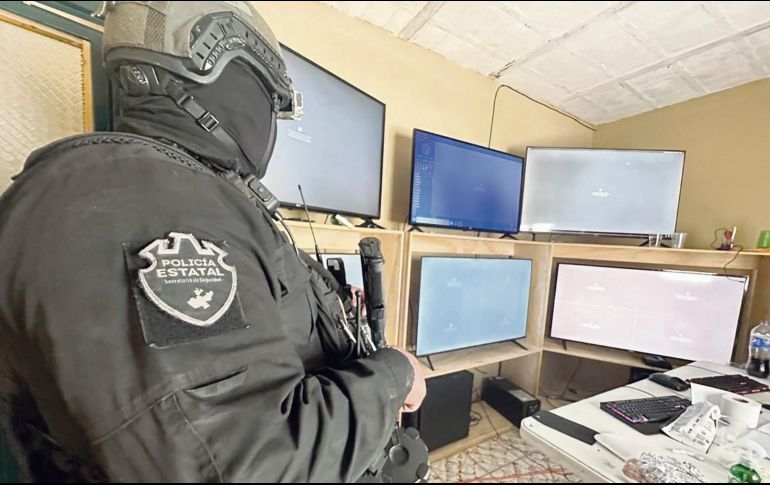 Luego de diversos eventos violentos en Teocaltiche, autoridades estatales y federales tomaron el control de la seguridad en el municipio y encontraron estos puntos de monitoreo de la delincuencia organizada. ESPECIAL