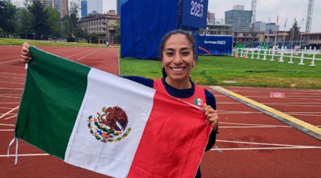 Además de la presea dorada, Mayan Oliver se adjudicó una cuota olímpica para París 2024 y dio la campanada por México. X / @CONADE