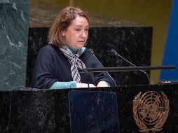 La embajadora reiteró el llamado al establecimiento de un corredor humanitario y a levantar el estado de sitio en el que se encuentra actualmente la población palestina. CORTESÍA / SRE