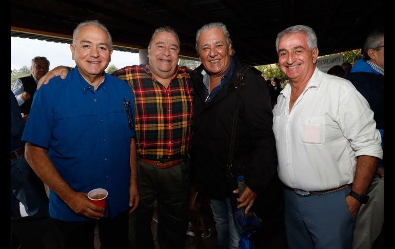 Chacho Vergara, Rodolfo Corona, Arturo Godínez y Ricardo Peregrina. GENTE BIEN JALISCO/ Claudio Jimeno