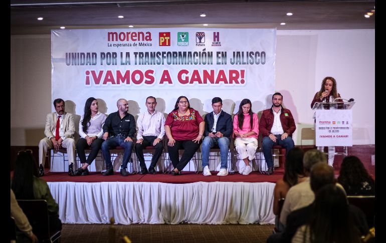 La mega alianza que conformaron los partidos Morena, Partido Verde, Partido del Trabajo, Hagamos y Futuro. EL INFORMADOR / H. Figueroa