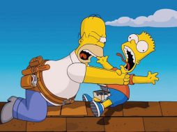 Homero ahorcando a Bart es uno de los chistes clásicos de la serie. ESPECIAL/ Star+